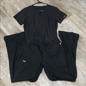 Set of black Cherokee scrubs